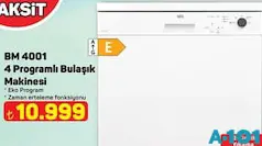 SEG BM 4001 4 PROGRAMLI BULAŞIK MAKİNESİ